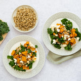 Lämmin juuressalaatti sesongin kasviksista