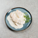 Juustomestarin lohi on valmis, muhennostyylinen lohikastike, joka soveltuu gratinoitavaksi uunissa sellaisenaan. 